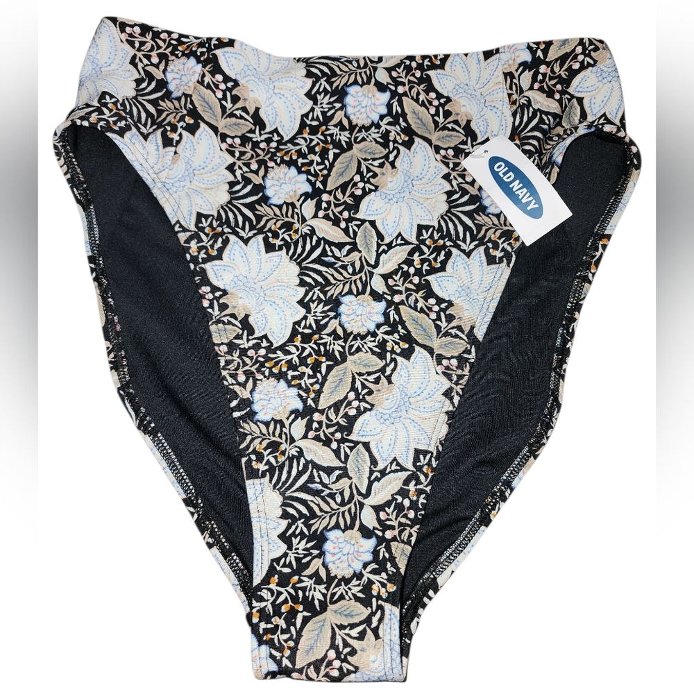 Old Navy Floral Highwaisted Bikini Bottom Nwt Size Small